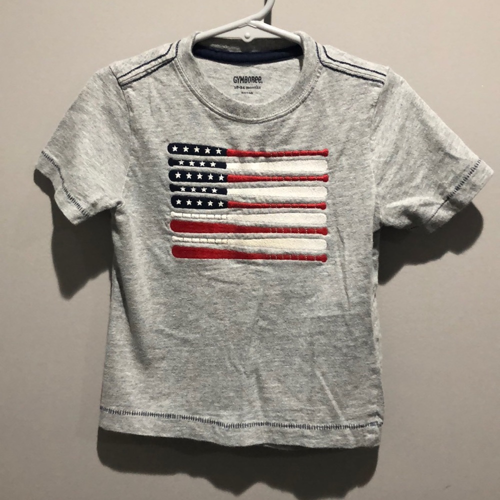 Gymboree Flag Baseball Shirt ⚾️